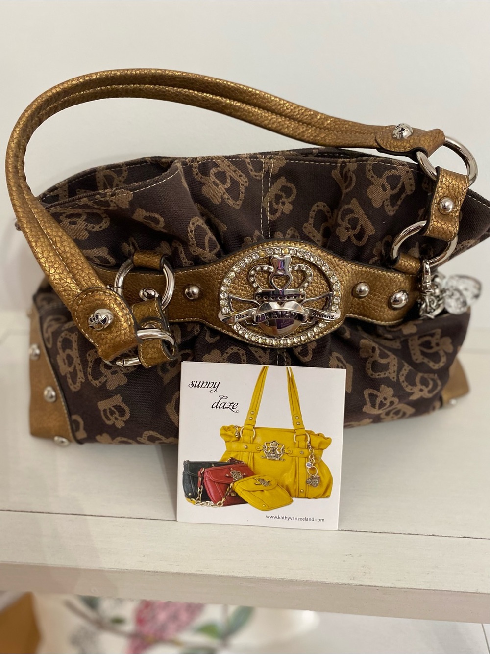 Kathy Van Zeeland Handbag Brown - Gem